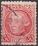 Spain 1935 Characters 30 CTS Carmine Edifil 687. Spain 1935 Gaspar Melchor de Jovellanos Used. Uploaded by susofe